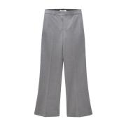 Grijze Wol Hoge Taille Broek Msgm , Gray , Dames