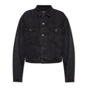 Denim Jas Balenciaga , Black , Dames