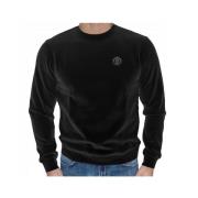 Urban Crewneck Sweatshirt met Logo Plein Sport , Black , Heren