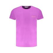 Lila Print Logo T-shirt Trussardi , Purple , Heren