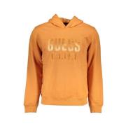 Oranje Hoodie met Stijl Guess , Orange , Heren