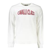 Stijlvol Geborduurd Sweatshirt Cavalli Class , White , Heren