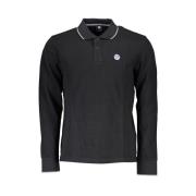 Polo met Contrastdetails North Sails , Black , Heren