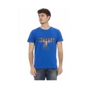 Stijlvol Blauw Kortemouw T-shirt Trussardi , Blue , Heren