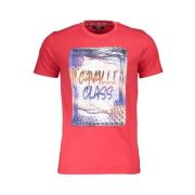 Bedrukt Logo T-shirt Cavalli Class , Red , Heren