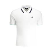 Wit Katoenen Poloshirt met Korte Mouwen La Martina , White , Heren