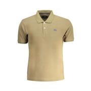 Groen Katoenen Poloshirt Geborduurd Logo La Martina , Beige , Heren