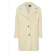 Nicolette Coat Ecru Knoopsluiting A.p.c. , Beige , Dames