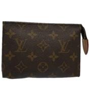 Pre-owned Canvas pouches Louis Vuitton Vintage , Brown , Dames