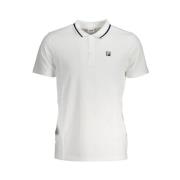 Wit Katoenen Poloshirt Fila , White , Heren