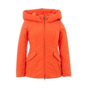 Elegante Oranje Polyester Jas Peuterey , Orange , Dames