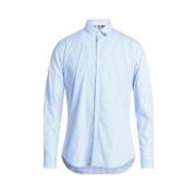 Elegante Lichtblauw Gestreepte Katoenen Overhemd Aquascutum , Blue , H...