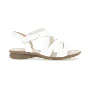 Witte comfort sandalen Gabor , White , Dames