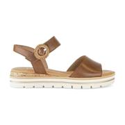 Comfortabele leren sandalen voor de zomer Gabor , Brown , Dames