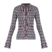 Gebreide vest met patroon Etro , Multicolor , Dames