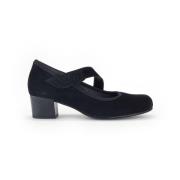 Zwarte Suède Pumps Gabor , Black , Dames