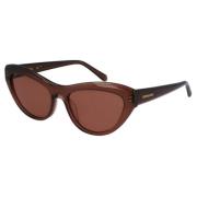 Bruin Frame Bruine Lens Zonnebril Sf1103S Salvatore Ferragamo , Brown ...