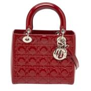 Pre-owned Leather totes Dior Vintage , Red , Dames