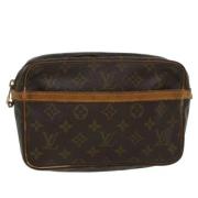 Pre-owned Canvas clutches Louis Vuitton Vintage , Brown , Dames