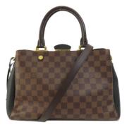 Pre-owned Canvas handbags Louis Vuitton Vintage , Brown , Dames