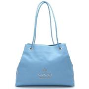 Pre-owned Leather gucci-bags Gucci Vintage , Blue , Dames