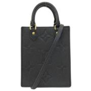 Pre-owned Canvas shoulder-bags Louis Vuitton Vintage , Black , Dames