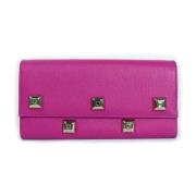 Pre-owned Leather wallets Salvatore Ferragamo Pre-owned , Purple , Dam...