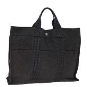 Pre-owned Canvas totes Hermès Vintage , Black , Dames