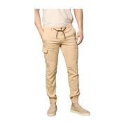 Extra Slim Cargo Jogger Broek Mason's , Beige , Heren