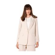 Elegante Beige Dames Blazer Irene Mason's , Beige , Dames