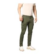 Extra Slim Cargo Broek in Groen Mason's , Green , Heren