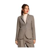 Gestreepte Lurex Blazer Mason's , Gray , Dames