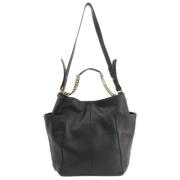 Pre-owned Leather shoulder-bags Jimmy Choo Pre-owned , Black , Dames