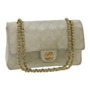 Pre-owned Leather chanel-bags Chanel Vintage , Green , Dames