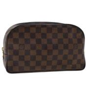 Pre-owned Canvas clutches Louis Vuitton Vintage , Brown , Dames