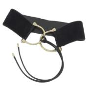 Pre-owned Suede belts Gucci Vintage , Black , Dames