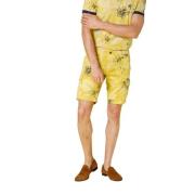 Bloemen Cargo Bermuda met Hawaii Patroon Mason's , Yellow , Heren