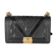 Pre-owned Leather crossbody-bags Chanel Vintage , Black , Dames