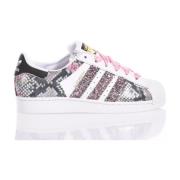 Witte Roze Sneakers Vrouwen Adidas , Multicolor , Dames