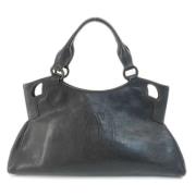 Pre-owned Leather handbags Cartier Vintage , Black , Dames