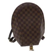 Pre-owned Canvas backpacks Louis Vuitton Vintage , Brown , Dames