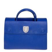 Pre-owned Leather totes Dior Vintage , Blue , Dames