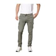 Slim Fit Cargo Broek in Tencel/Katoen Mason's , Green , Heren