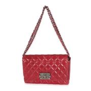 Pre-owned Leather chanel-bags Chanel Vintage , Red , Dames