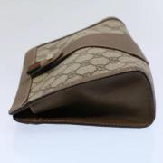 Pre-owned Leather clutches Gucci Vintage , Brown , Dames