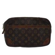 Pre-owned Canvas clutches Louis Vuitton Vintage , Brown , Dames