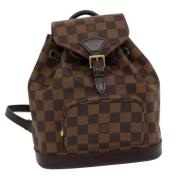 Pre-owned Canvas backpacks Louis Vuitton Vintage , Brown , Dames