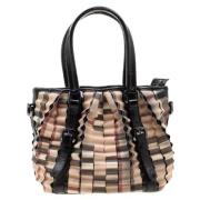 Pre-owned Leather totes Burberry Vintage , Beige , Dames