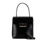 Pre-owned Leather handbags Salvatore Ferragamo Pre-owned , Black , Dam...