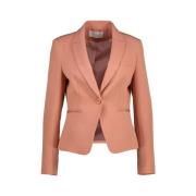 Donker Perzik Blazer Jas Amélie & Amélie , Orange , Dames